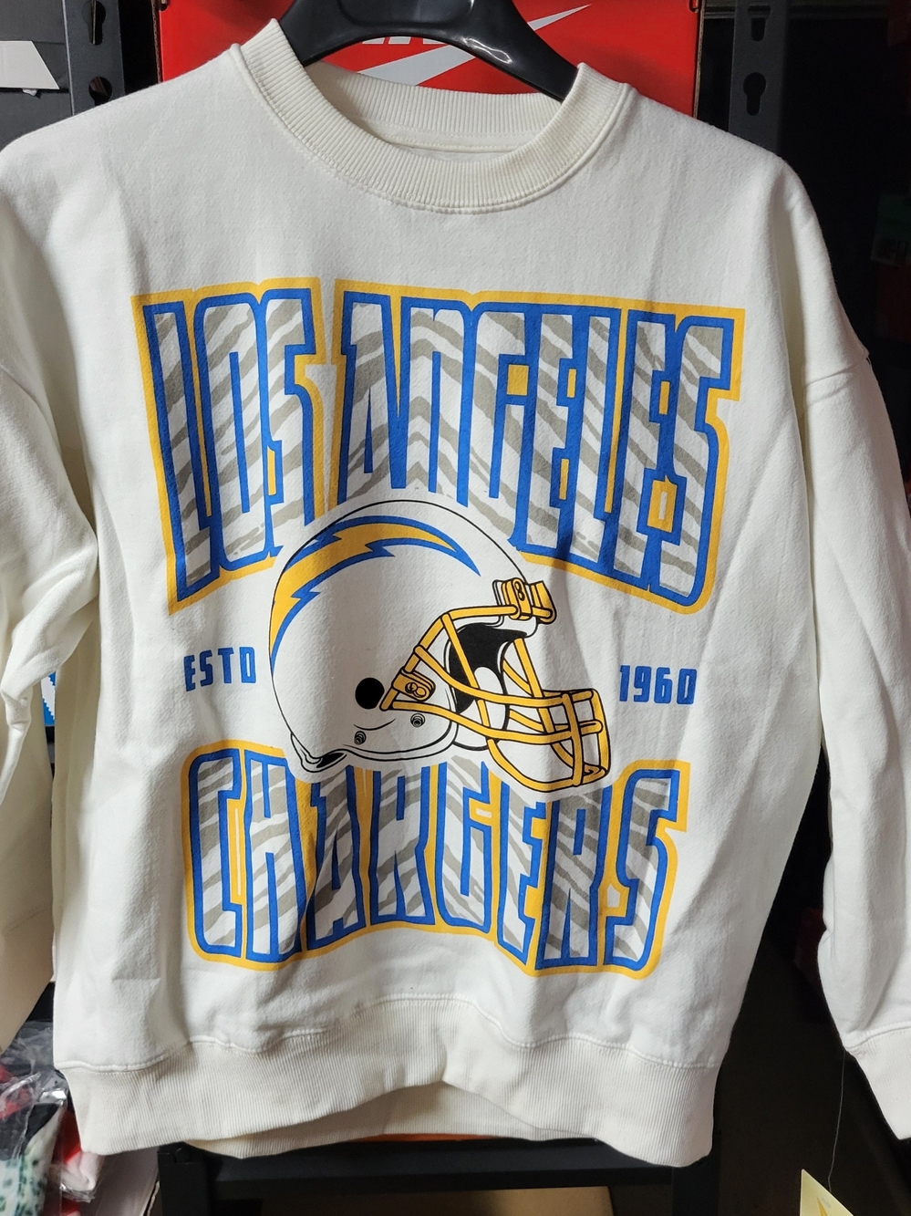 *NEW* Zubaz NFL Team Apparel Los Angeles Chargers Sweatshirt Size Medium w/Tags